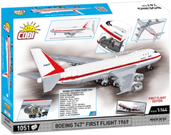 Dopravní letadlo Boeing 747 Jumbo Jet First flight 1969 COBI 26609 - Boeing 1:144