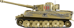 Nemecký tank PzKpfw VI TIGER 131 COBI 2801 - Executive Edition WWII 1:12