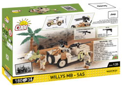 Americký terénní automobil Jeep Willys MB - SAS COBI 2298 - World War II 1:35