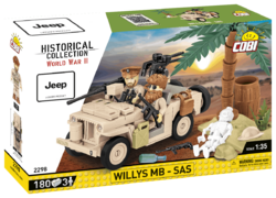 American Jeep Willys MB off-road vehicle - SAS COBI 2298 - World War II 1:35