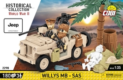 Americký ozbrojený terénny automobil Jeep Willys MB COBI 2296 - World War II 1:35 - kopie