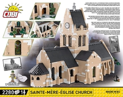 Francouzský kostel Sainte-Mére-Églide den D 1944 COBI 2299 - World War II