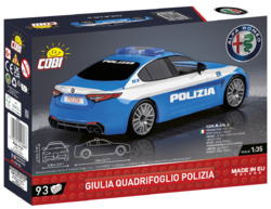 Car GIULIA Quadrifoglio POLIZIA COBI 24606 - Alfa Romeo 1:35