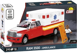 Americký automobil RAM 3500 Ambulance COBI 24609 - RAM collection 1:35