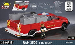 Americký automobil RAM 3500 Ambulance COBI 24609 - RAM collection 1:35 - kopie