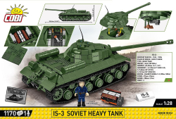 Ruský ťažký tank IS-3 Berlin Victory Parade 1945 COBI 2589 - Limited Edition WW II 1:28 - kopie