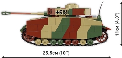 Německý střední tank Panzerkampfwagen IV Ausf. H COBI 2591 - Limited Edition WW II 1:28