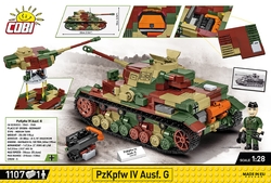 Německý střední tank Panzerkampfwagen IV Ausf. H COBI 2591 - Limited Edition WW II 1:28