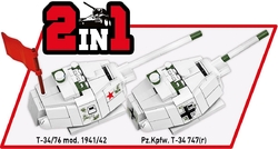 Ruský stredný tank T-34-85 COBI 2716 - World  War II - kopie