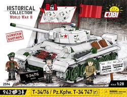 Russischer mittlerer Panzer T-34-85 COBI 2716 - World War II - kopie