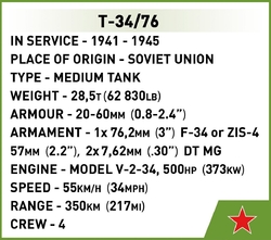 Ruský stredný tank T-34-85 COBI 2716 - World  War II - kopie