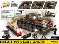 Německý lehký tank PzKpfw II Ausf. B (Sd.Kfz. 121) COBI 2596 - Limited Edition WW II 1:28