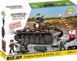 Deutscher leichter Panzer PzKpfw II Ausf. B (Sd.Kfz. 121) COBI 2596 – Limited Edition WW II 1:28