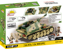 Německá lehká polní houfnice Sd.Kfz. 124 WESPE COBI 2598 - Executive Edition WW II 1:28