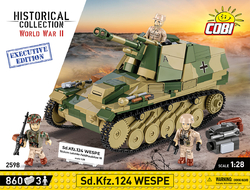 Německé samohybné dělo Sd.Kfz. 124 WESPE  COBI 2598 - Executive Edition WW II 1:28