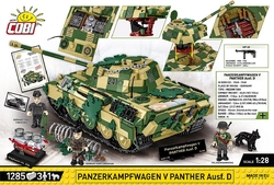 Nemecký stredný tank PzKpfw V PANTHER Ausf. G COBI 2713 - World War II - kopie