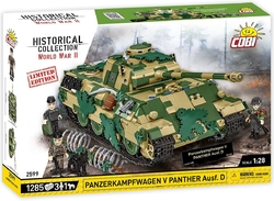 Deutscher mittlerer Panzer PzKpfw V PANTHER Ausf. D COBI 2599 - Limited Edition WW II 1:28