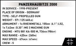 Německá samohybná houfnice PzH 2000 COBI 2628 - Armed Forces 1:35