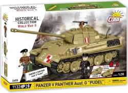 Německý střední tank Panther V Ausf. G "PUDEL"  COBI 2655 - World War II 1:28