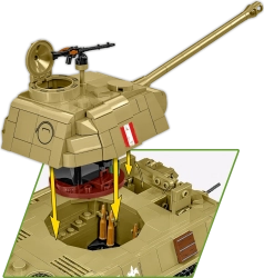 Německý střední tank Panther V Ausf. G "PUDEL"  COBI 2655 - World War II 1:28