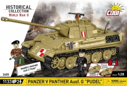 Německý střední tank Panther V Ausf. G "PUDEL"  COBI 2655 - World War II 1:28