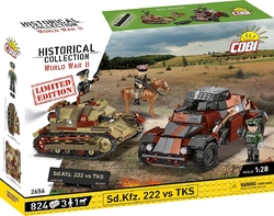 Německé obrněné vozidlo Sd.Kfz. 222 vs polský lehký tank TKS (září 1939 ) COBI 2656 - Limited Edition WW II 1:28