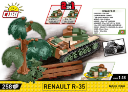 French light infantry tank RENAULT R35 COBI 2553 - World War II - kopie