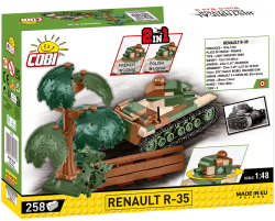 Francouzský lehký pěchotní tank RENAULT R-35 COBI 2719 - World War II 1:48