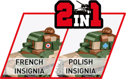 Francúzsky ľahký pechotny tank RENAULT R35 COBI 2553 - World War II - kopie