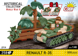 Francúzsky ľahký pechotny tank RENAULT R35 COBI 2553 - World War II - kopie