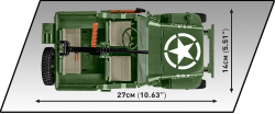 Americký ozbrojený terénní automobil Jeep Willys MB s přívěsem M-100 COBI 2296 - World War II