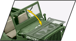 Americký ozbrojený terénní automobil Jeep Willys MB s přívěsem M-100 COBI 2296 - World War II