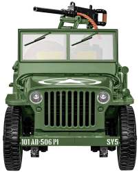 Americký ozbrojený terénní automobil Jeep Willys MB s přívěsem M-100 COBI 2296 - World War II