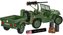 Americký ozbrojený terénní automobil Jeep Willys MB s přívěsem M-100 COBI 2296 - World War II