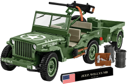 Americký ozbrojený terénní automobil Jeep Willys MB s přívěsem M-100 COBI 2296 - World War II