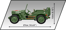 Americký zdravotnický terénní automobil Jeep Willys MB COBI 2806 - World War II