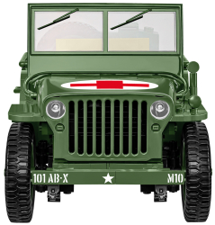 Americký zdravotnický terénní automobil Jeep Willys MB COBI 2806 - World War II