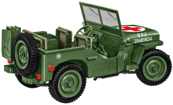 Americký zdravotnický terénní automobil Jeep Willys MB COBI 2806 - World War II