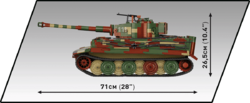 German tank PzKpfw VI TIGER 131 COBI 2801 - Executive Edition WWII 1:12 - kopie