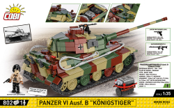 Německý těžký tank Panzer VI Ausf. B KÖNIGSTIGER COBI 3113 - World War II 1:35