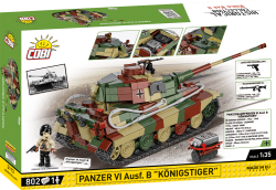 German heavy tank Panzer VI Ausf. B (Tiger II) KÖNIGSTIGER COBI 3113 - World War II 1:35
