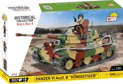 Německý těžký tank Panzer VI Ausf. B (Tiger II) KÖNIGSTIGER COBI 3113 - World War II 1:35