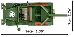 Americké terénní vozidlo 37mm GMC M6 FARGO COBI 3116 - World War II 1:35