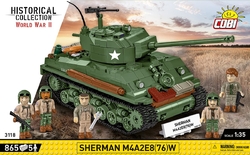 Americký střední tank Sherman M4A2E8 COBI 3118 - World War II 1:35