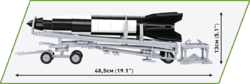 Deutscher V-2-Lastwagen mit ballistischer Rakete und Anhänger Hanomag SS-100 COBI 3119 Limited Edition WW II 1:35 - kopie