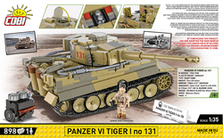 Nemecký tank Panzer VI TIGER 131 COBI 2588 - World War II 1:28 - kopie