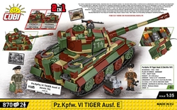 Německý tank PzKpfw VI TIGER I Ausf. E COBI 3124 - World War II 1:35