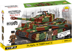 Deutscher Panzer PzKpfw VI TIGER I Ausf. E COBI 3124 – World War II 1:35