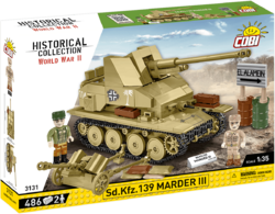 Deutscher Panzerzerstörer Sd.Kfz. 139 MARDER III COBI 3131 - World War II 1:35