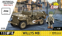 Americký ozbrojený terénní automobil Jeep Willys MB COBI 3133 - World War II 1:35